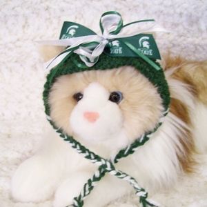 Michigan State SPARTANS Handmade Cat Hat *NEW*